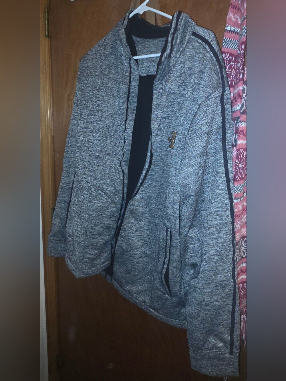 Men's Gray Full Zip Hoodie